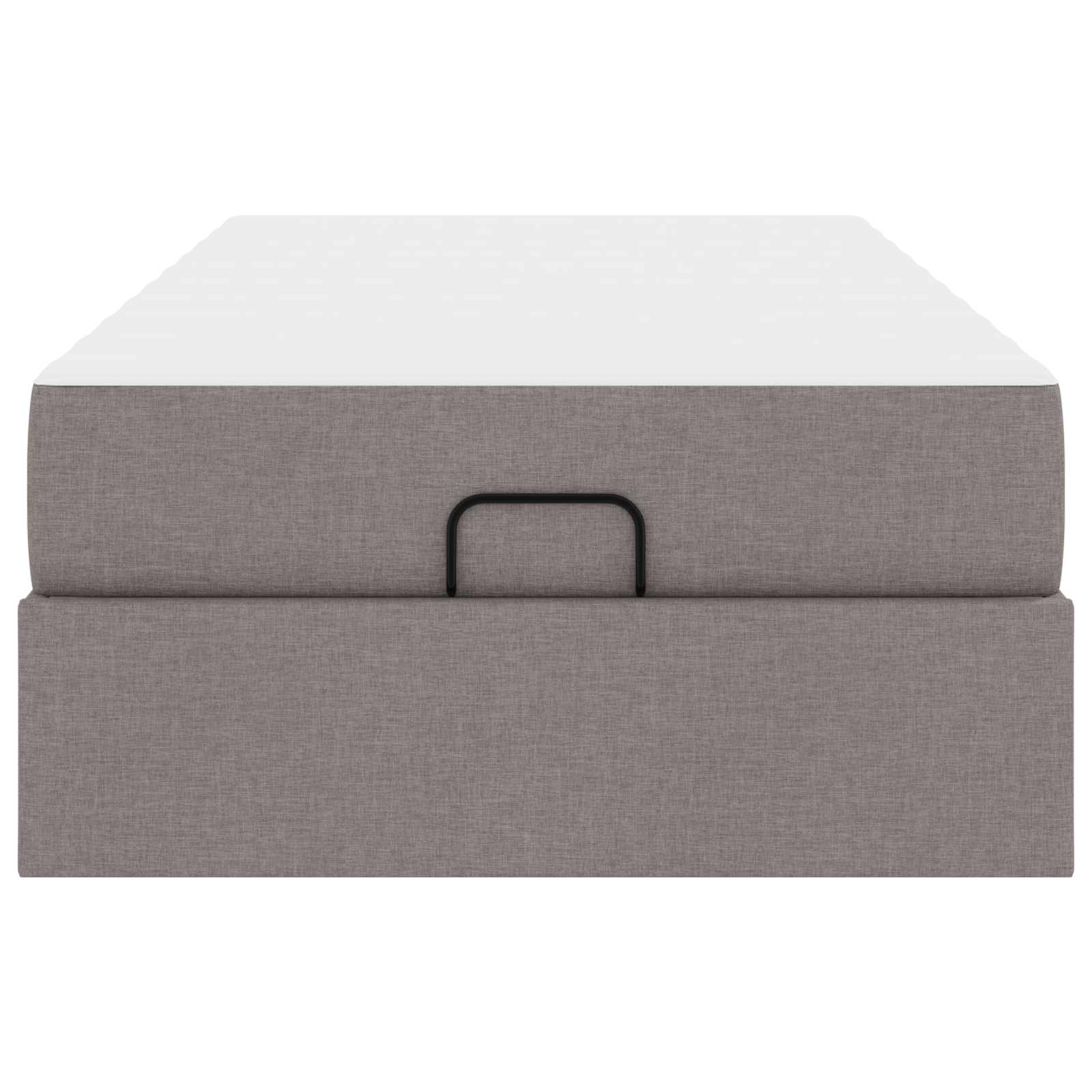 Σκελετός κρεβατιού με στρώμα 2 pcs Taupe ύφασμα