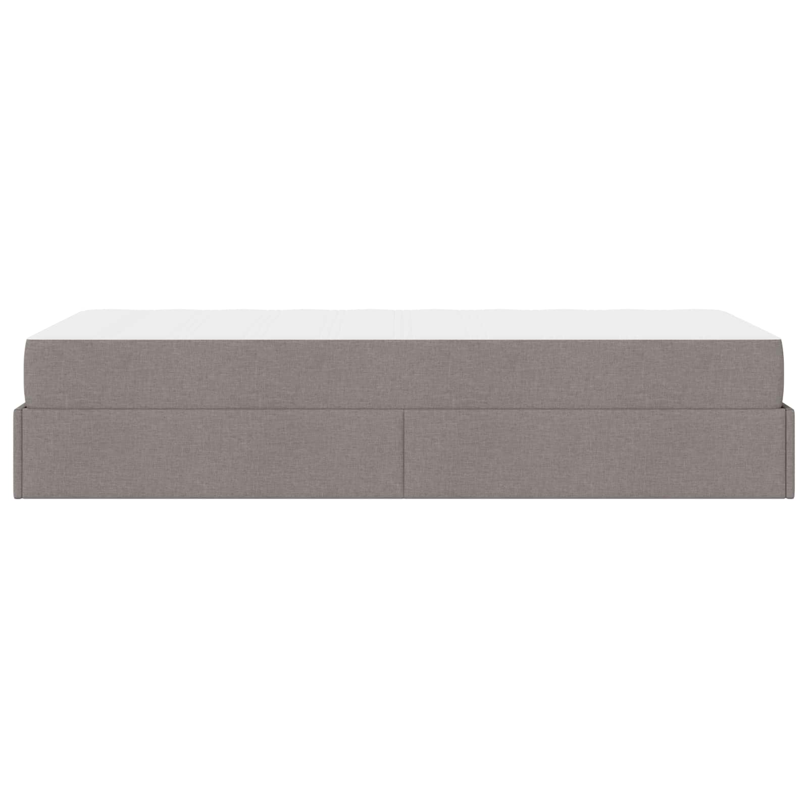 Σκελετός κρεβατιού με στρώμα 2 pcs Taupe ύφασμα