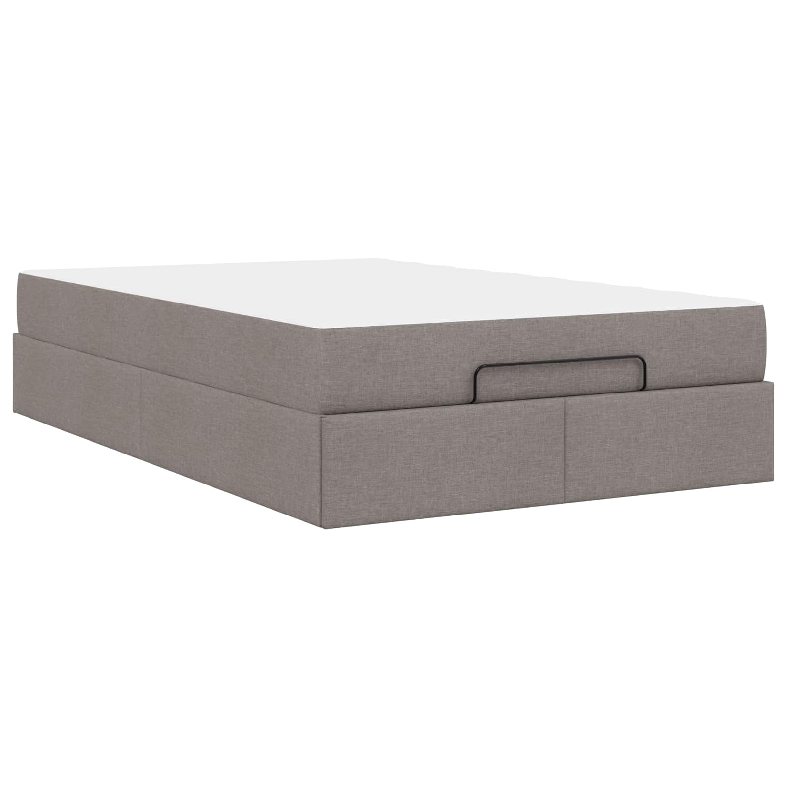 Σκελετός κρεβατιού με στρώμα με στρώμα 2 pcs Taupe ύφασμα - Pakobazaar