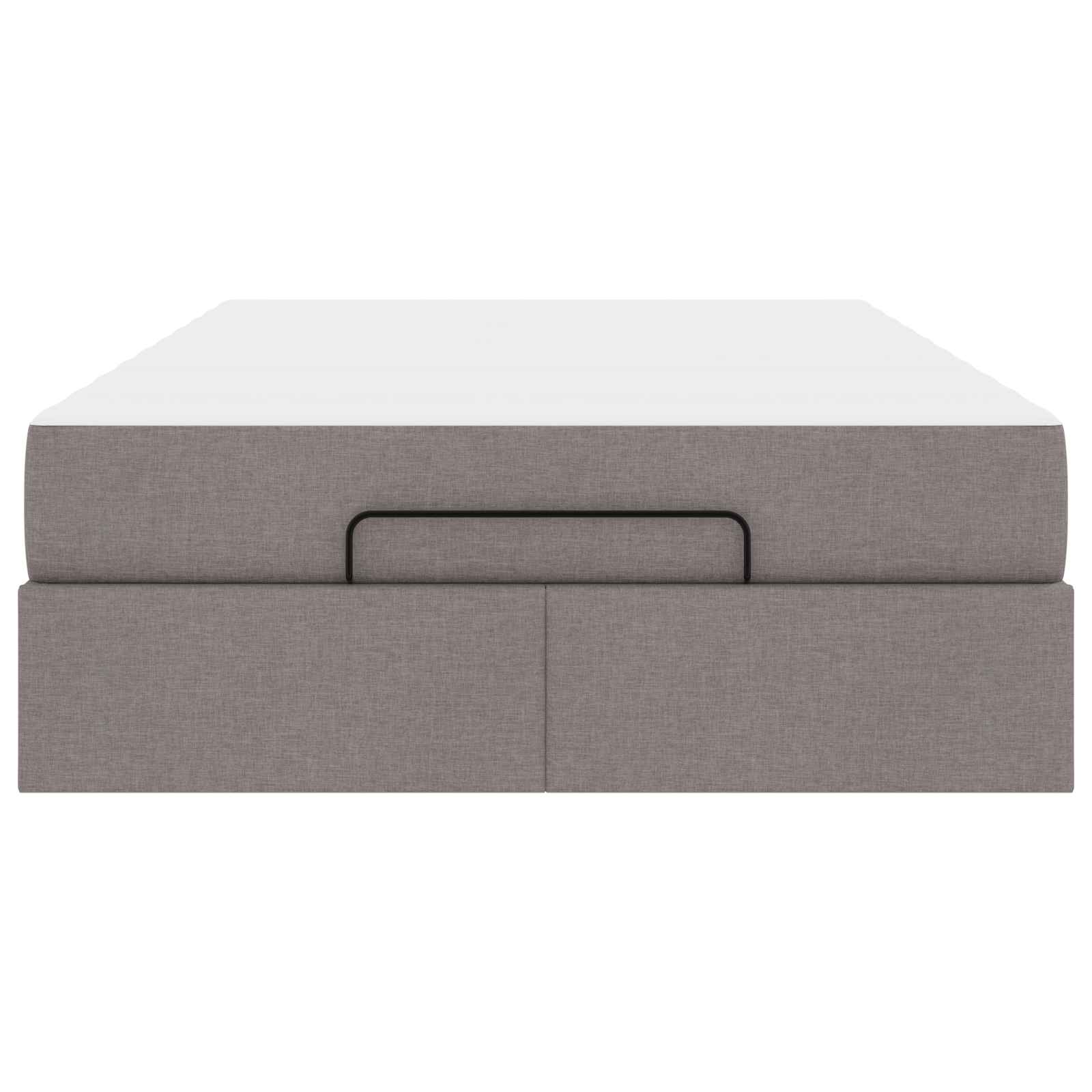 Σκελετός κρεβατιού με στρώμα με στρώμα 2 pcs Taupe ύφασμα - Pakobazaar