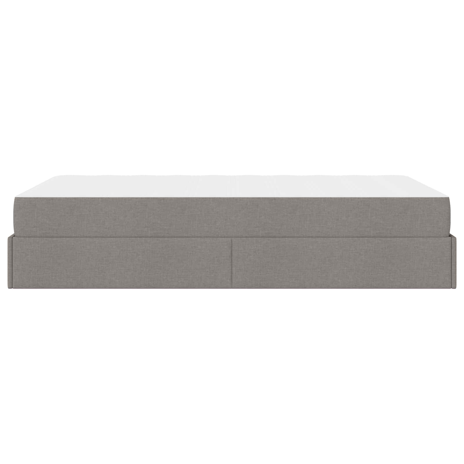 Σκελετός κρεβατιού με στρώμα με στρώμα 2 pcs Taupe ύφασμα - Pakobazaar