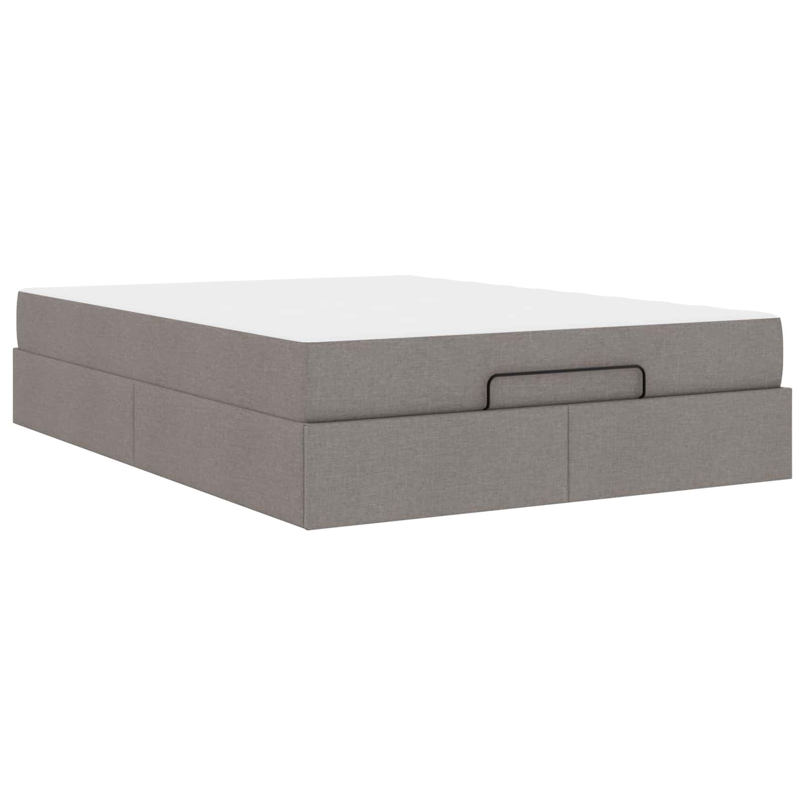 Σκελετός κρεβατιού με στρώμα 2 pcs Taupe ύφασμα