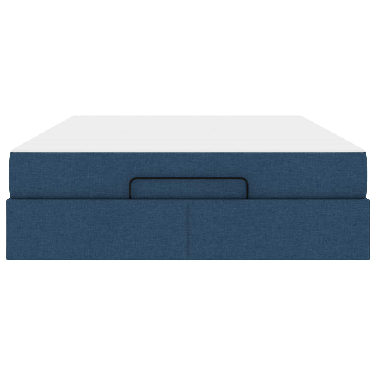 Σκελετός κρεβατιού με στρώμα με στρώμα 2 pcs Μπλε ύφασμα