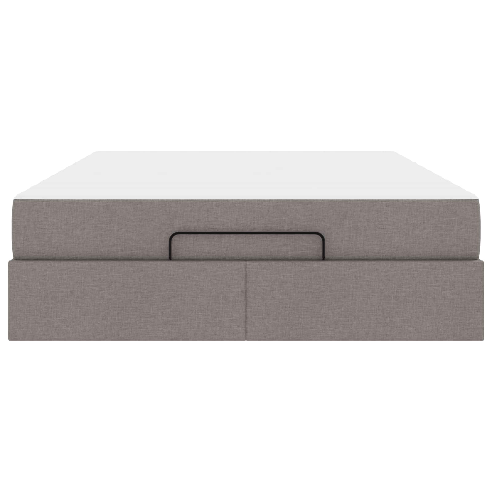 Σκελετός κρεβατιού με στρώμα 2 pcs Taupe ύφασμα
