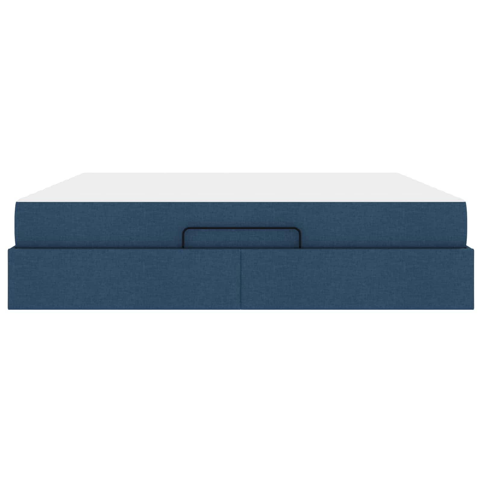 Σκελετός κρεβατιού με στρώμα με στρώμα 2 pcs Μπλε ύφασμα - Pakobazaar