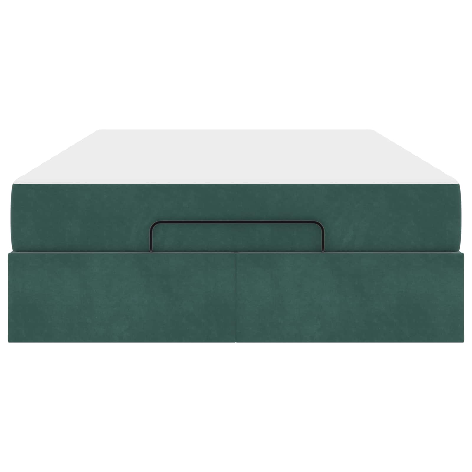 Σκελετός κρεβατιού με στρώμα με στρώμα 2 pcs Πράσινο Βελούδο - Pakobazaar