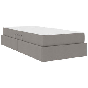 Κρεβάτι με αποθηκευτικό χώρο και στρώμα Taupe 90 x 190 cm