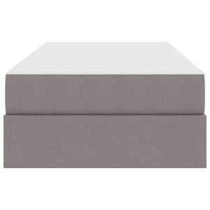Κρεβάτι με αποθηκευτικό χώρο και στρώμα Taupe 90 x 190 cm
