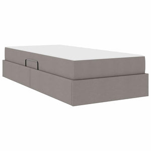 Κρεβάτι με αποθηκευτικό χώρο και στρώμα Taupe 100 x 200 cm