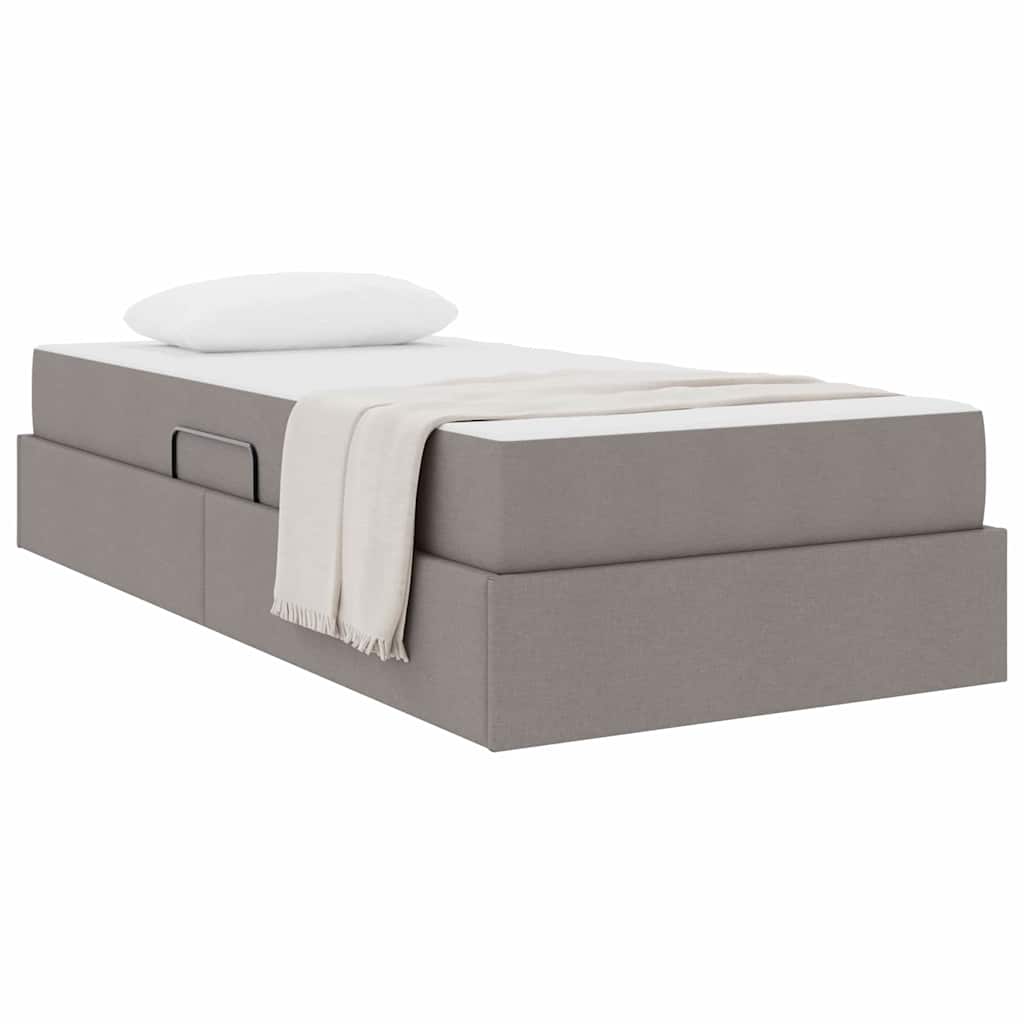 Κρεβάτι με αποθηκευτικό χώρο και στρώμα Taupe 100 x 200 cm