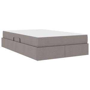 Κρεβάτι με αποθηκευτικό χώρο και στρώμα Taupe 120 x 190 cm