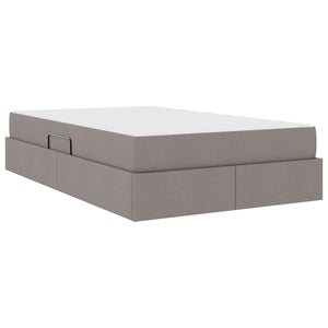 Κρεβάτι με αποθηκευτικό χώρο και στρώμα Taupe 120 x 190 cm