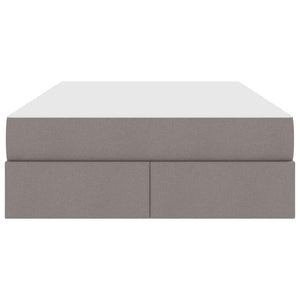 Κρεβάτι με αποθηκευτικό χώρο και στρώμα Taupe 120 x 190 cm