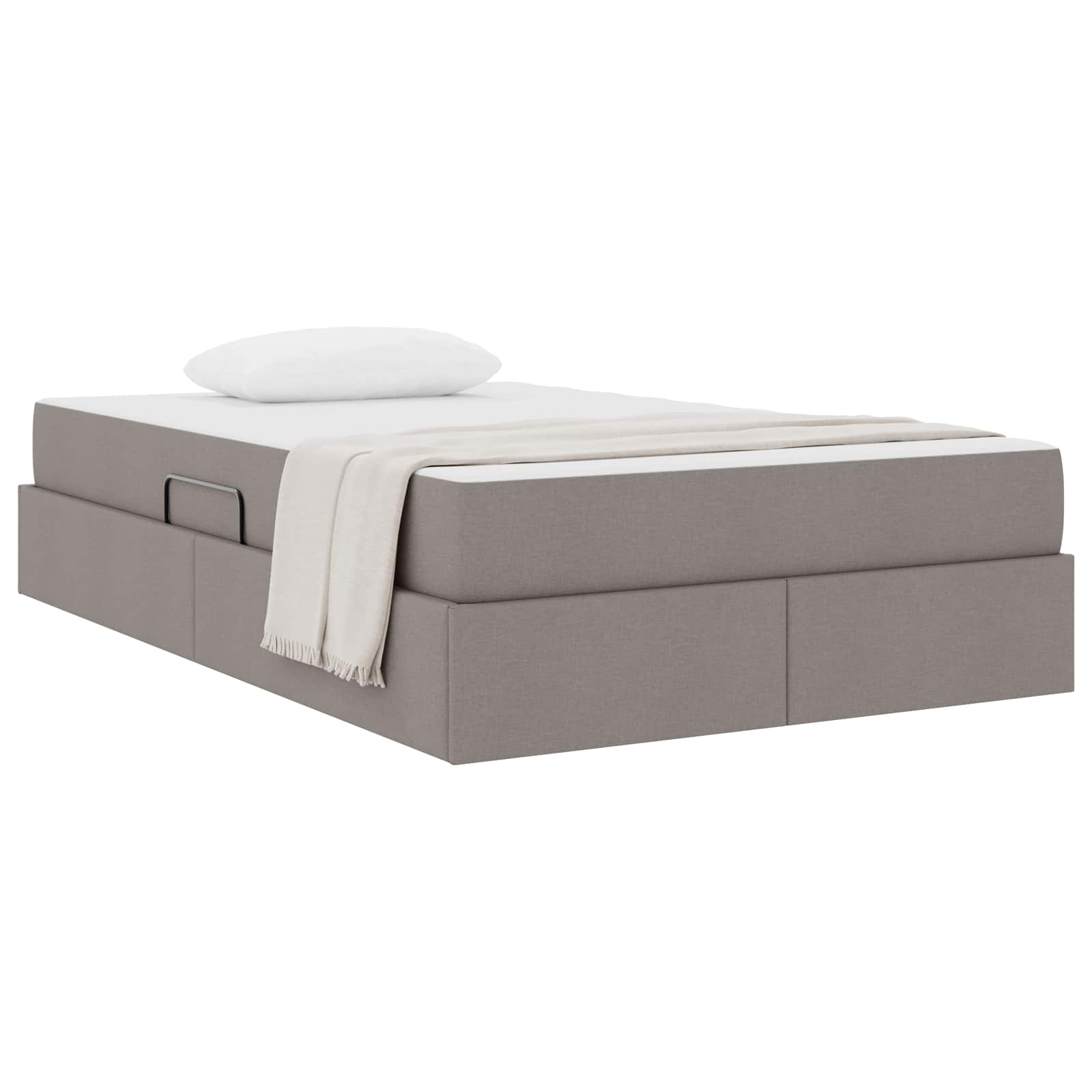 Κρεβάτι με αποθηκευτικό χώρο και στρώμα Taupe 120 x 190 cm