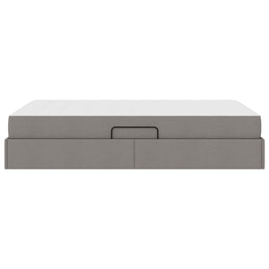 Κρεβάτι με αποθηκευτικό χώρο και στρώμα Taupe 120 x 190 cm