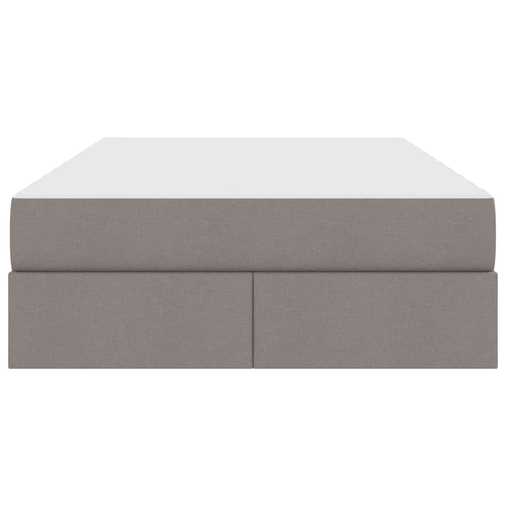 Κρεβάτι με αποθηκευτικό χώρο και στρώμα Taupe 120 x 200 cm - Pakobazaar