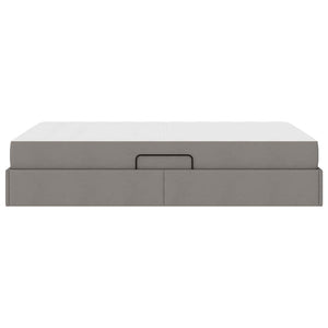 Κρεβάτι με αποθηκευτικό χώρο και στρώμα Taupe 120 x 200 cm - Pakobazaar