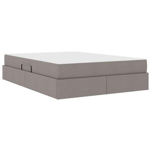 Κρεβάτι με αποθηκευτικό χώρο και στρώμα Taupe 140 x 190 cm