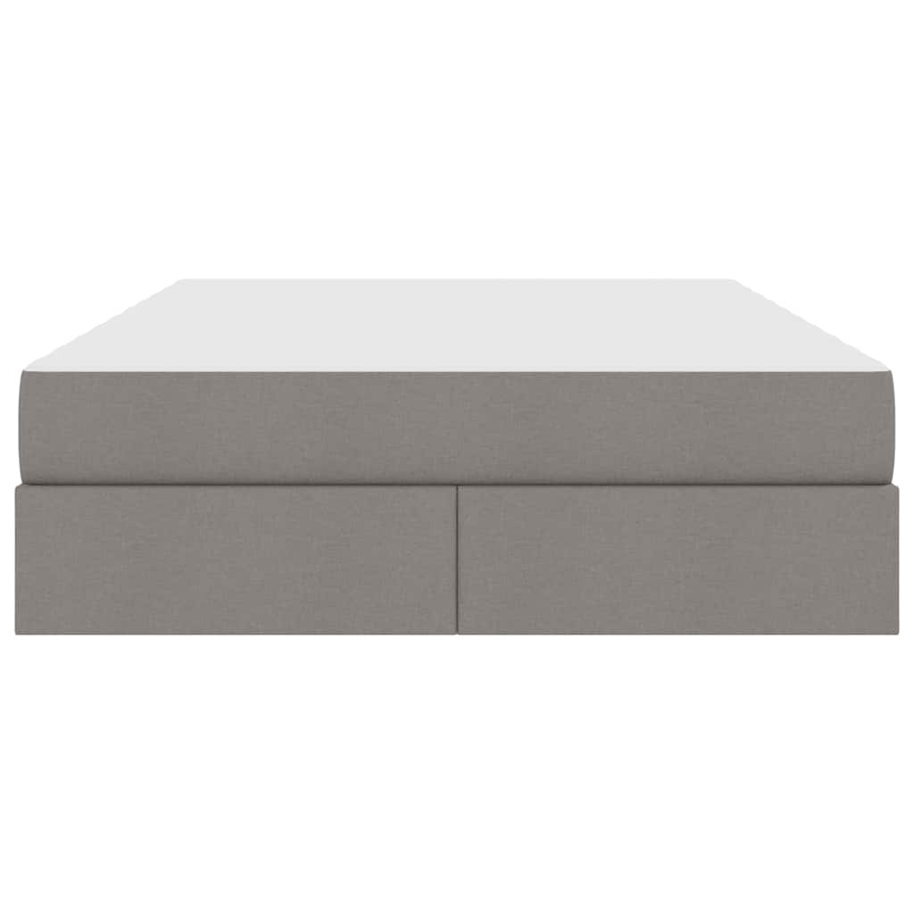 Κρεβάτι με αποθηκευτικό χώρο και στρώμα Taupe 140 x 190 cm