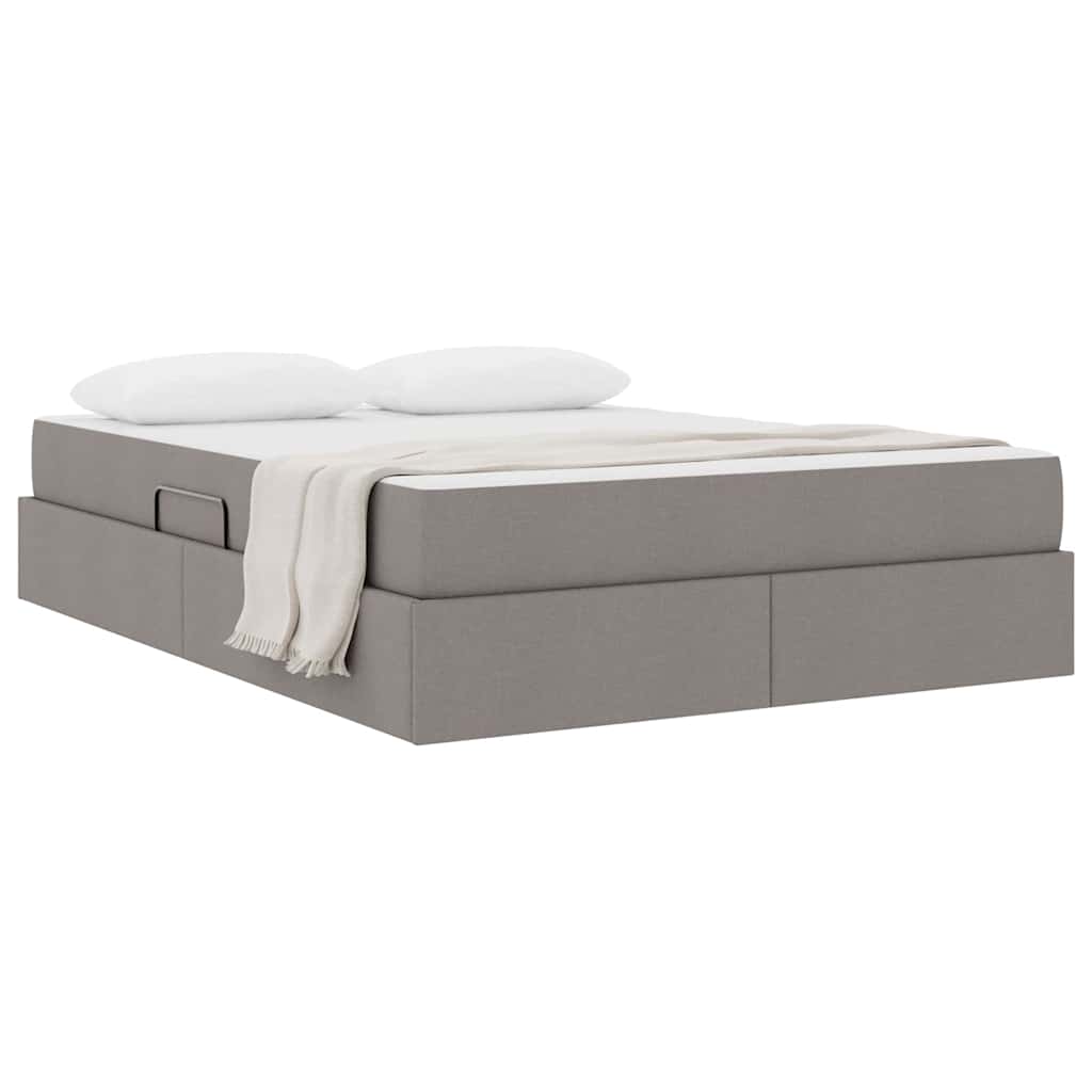 Κρεβάτι με αποθηκευτικό χώρο και στρώμα Taupe 140 x 190 cm