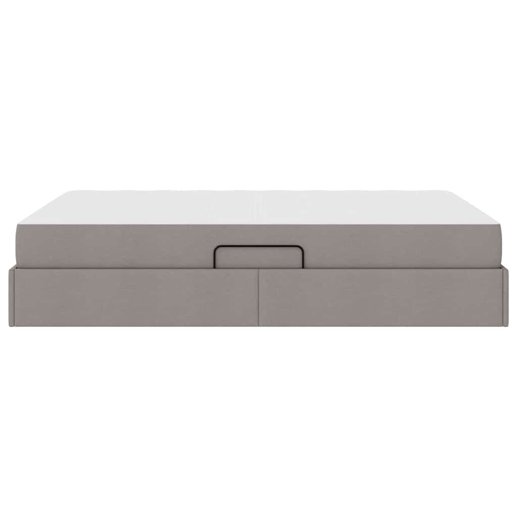 Κρεβάτι με αποθηκευτικό χώρο και στρώμα Taupe 140 x 190 cm