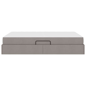 Κρεβάτι με αποθηκευτικό χώρο και στρώμα Taupe 140 x 190 cm