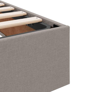 Κρεβάτι με αποθηκευτικό χώρο και στρώμα Taupe 160 x 200 cm