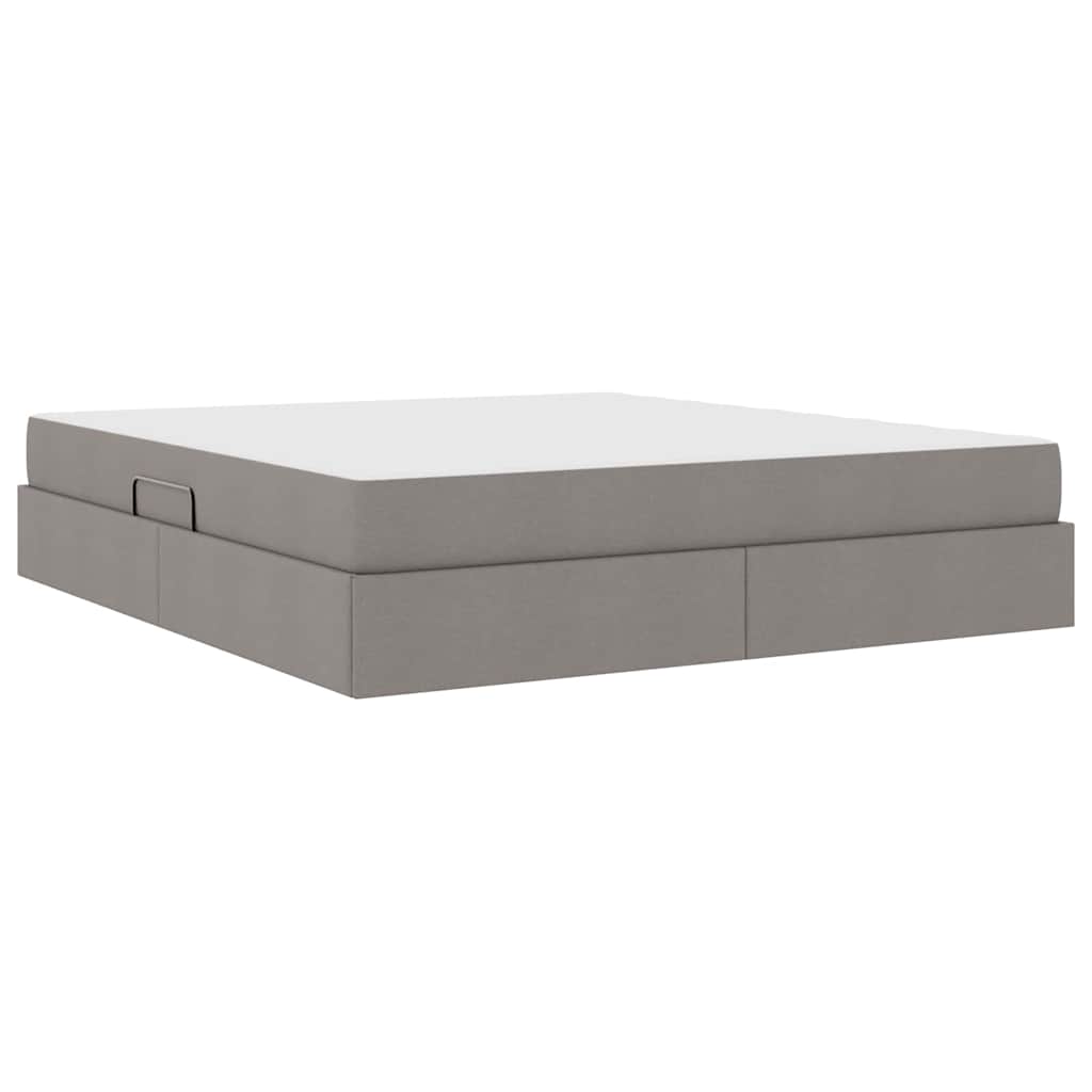 Κρεβάτι με αποθηκευτικό χώρο και στρώμα Taupe 160 x 200 cm