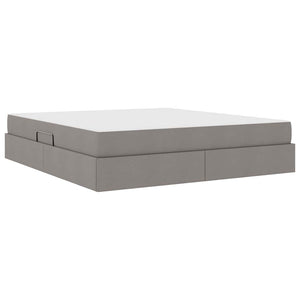 Κρεβάτι με αποθηκευτικό χώρο και στρώμα Taupe 160 x 200 cm