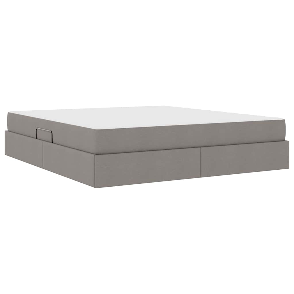 Κρεβάτι με αποθηκευτικό χώρο και στρώμα Taupe 160 x 200 cm