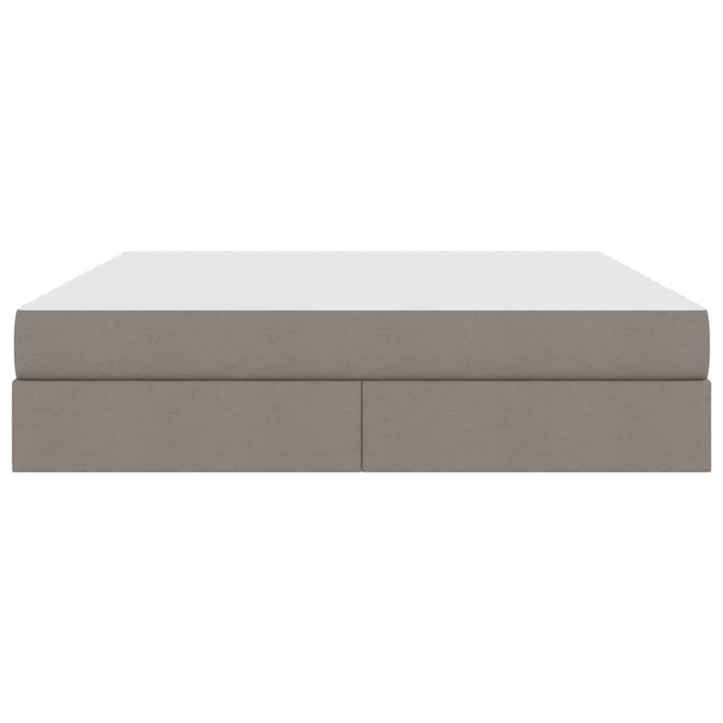 Κρεβάτι με αποθηκευτικό χώρο και στρώμα Taupe 160 x 200 cm