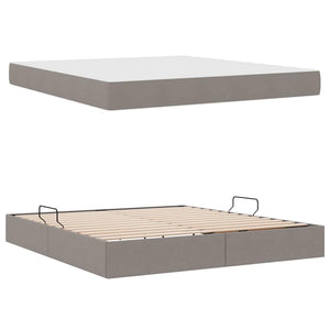 Κρεβάτι με αποθηκευτικό χώρο και στρώμα Taupe 160 x 200 cm