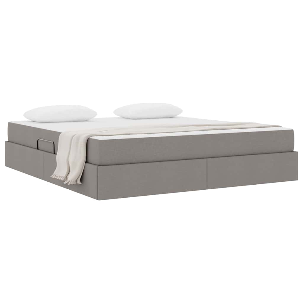 Κρεβάτι με αποθηκευτικό χώρο και στρώμα Taupe 160 x 200 cm