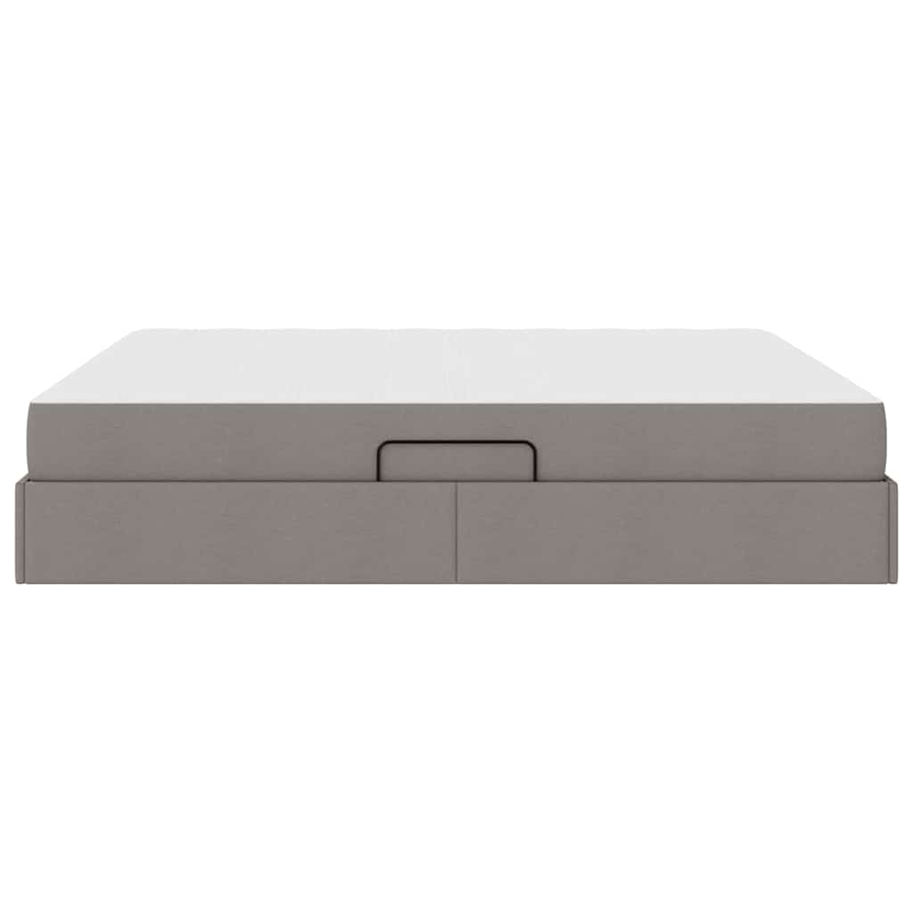 Κρεβάτι με αποθηκευτικό χώρο και στρώμα Taupe 160 x 200 cm
