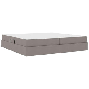 Κρεβάτι με αποθηκευτικό χώρο και στρώμα Taupe 200 x 200 cm