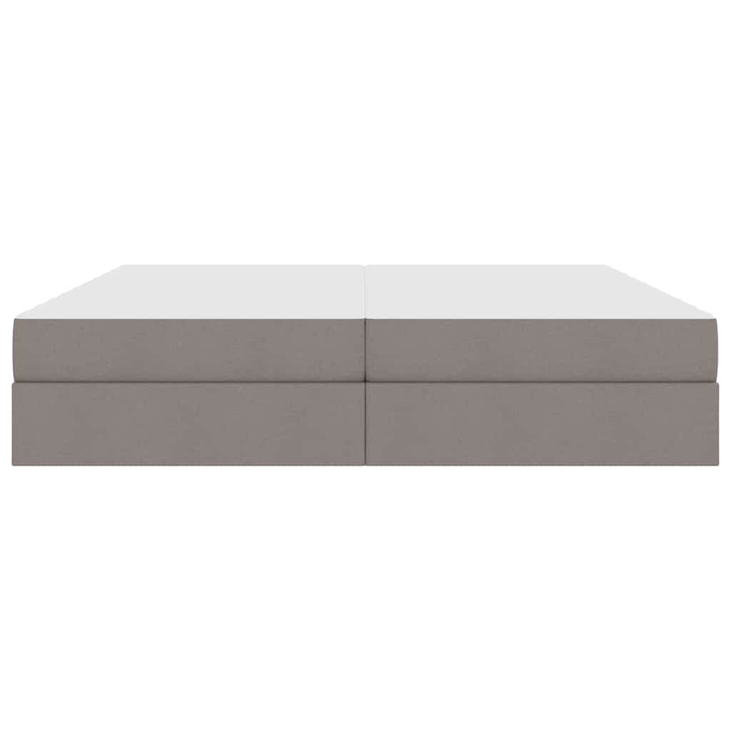 Κρεβάτι με αποθηκευτικό χώρο και στρώμα Taupe 200 x 200 cm