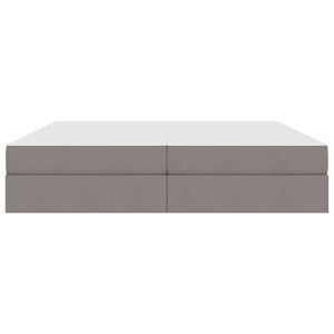 Κρεβάτι με αποθηκευτικό χώρο και στρώμα Taupe 200 x 200 cm