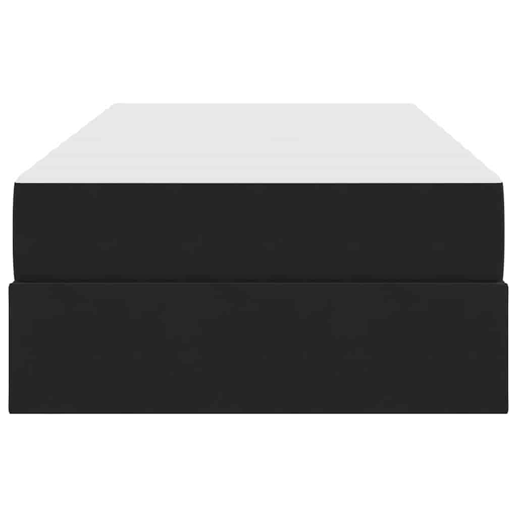 Κρεβάτι με αποθηκευτικό χώρο και στρώμα Μαύρο 90 x 200 cm - Pakobazaar