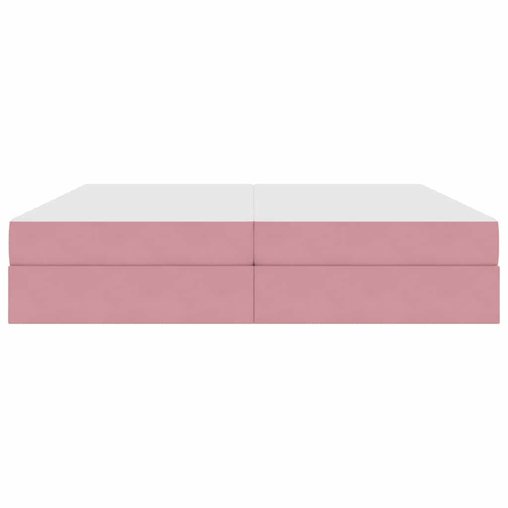 Κρεβάτι με αποθηκευτικό χώρο και στρώμα Ροζ 200 x 200 cm - Pakobazaar