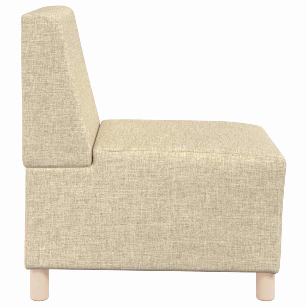 Μοναδικός Καναπές χωρίς Χερούλια 2 pcs Κρεμ 55 x 74 x 82 εκ.