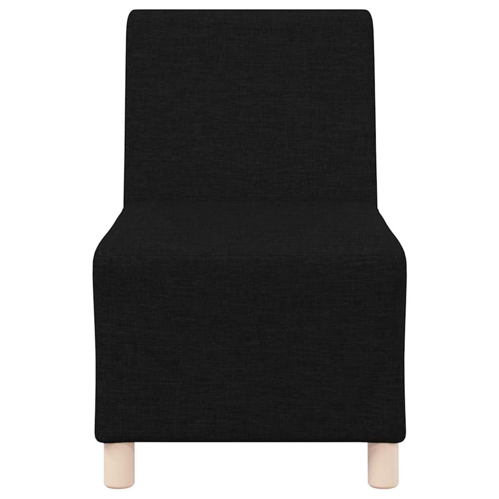 Μοναδικός Καναπές χωρίς Χερούλια 3 pcs Μαύρο 55 x 74 x 82 εκ.
