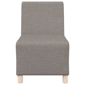 Μοναδικός Καναπές χωρίς Χερούλια 3 τμχ. Taupe ύφασμα