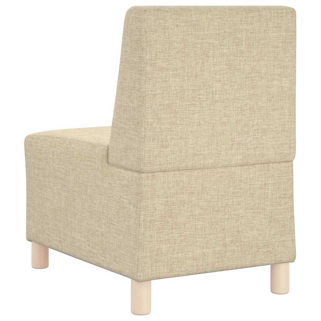 Μοναδικός Καναπές χωρίς Χερούλια 3 pcs Κρεμ 55 x 74 x 82 εκ.