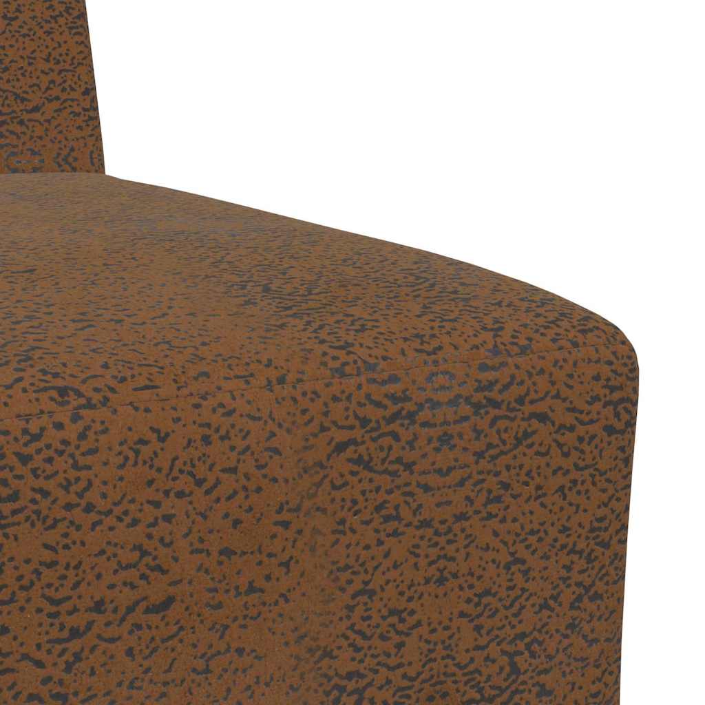 Μοναδικός Καναπές χωρίς Χερούλια 3 pcs Καφέ 55 x 74 x 82 εκ. - Pakobazaar