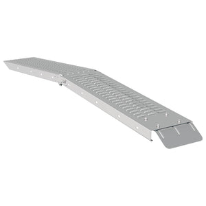 Πτυσσόμενη ράμπα 200kg ανά ράμπα 2 pcs Ασημί 166 x 23 x 4,5 εκ - Pakobazaar