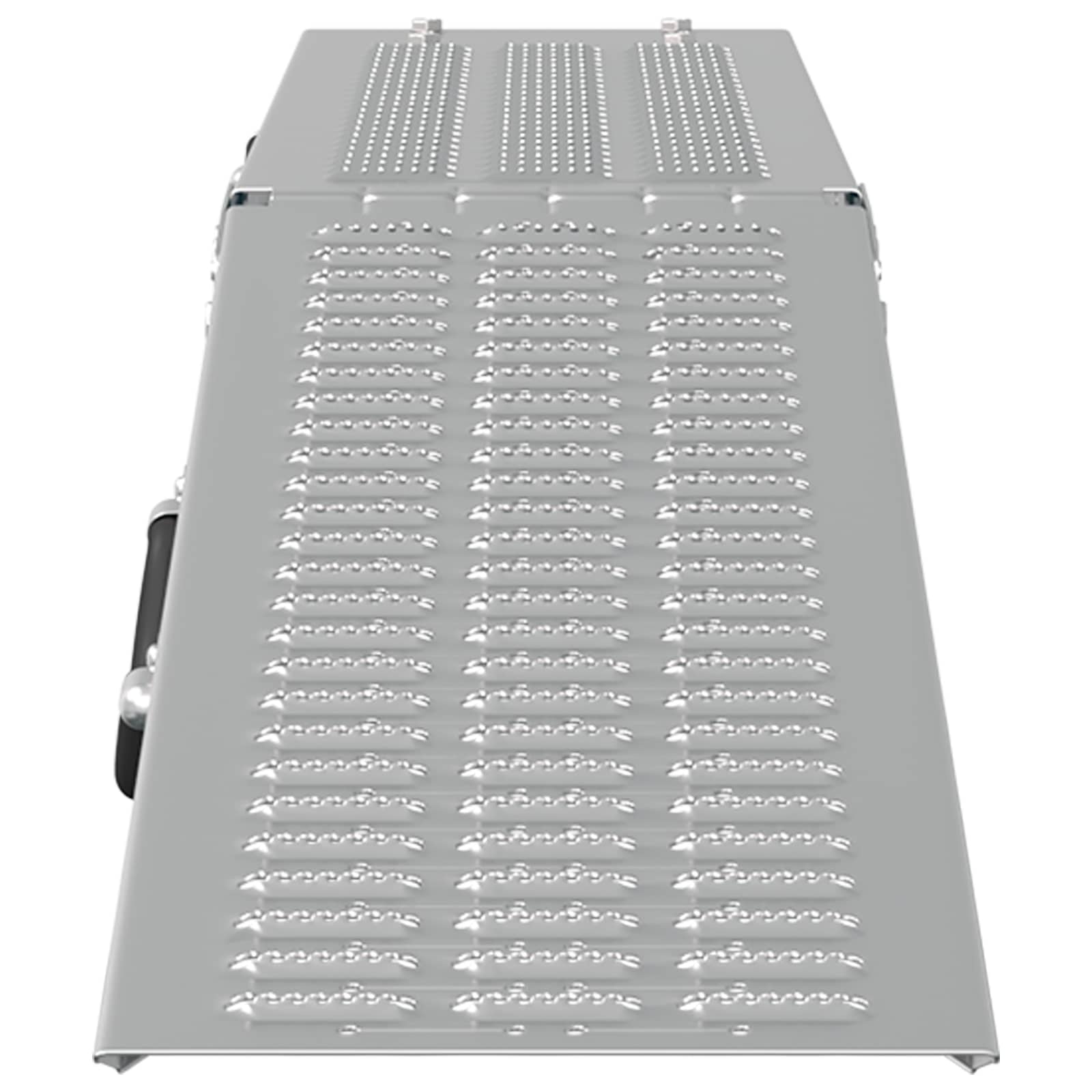 Πτυσσόμενη ράμπα 200kg ανά ράμπα 2 pcs Ασημί 166 x 23 x 4,5 εκ - Pakobazaar