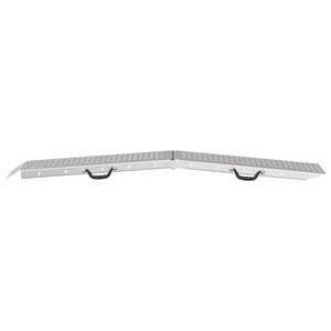 Πτυσσόμενη ράμπα 200kg ανά ράμπα 2 pcs Ασημί 166 x 23 x 4,5 εκ - Pakobazaar