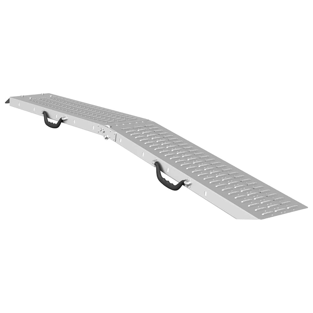 Πτυσσόμενη ράμπα 200kg ανά ράμπα Ασημί 186 x 23 x 4,5 εκ - Pakobazaar