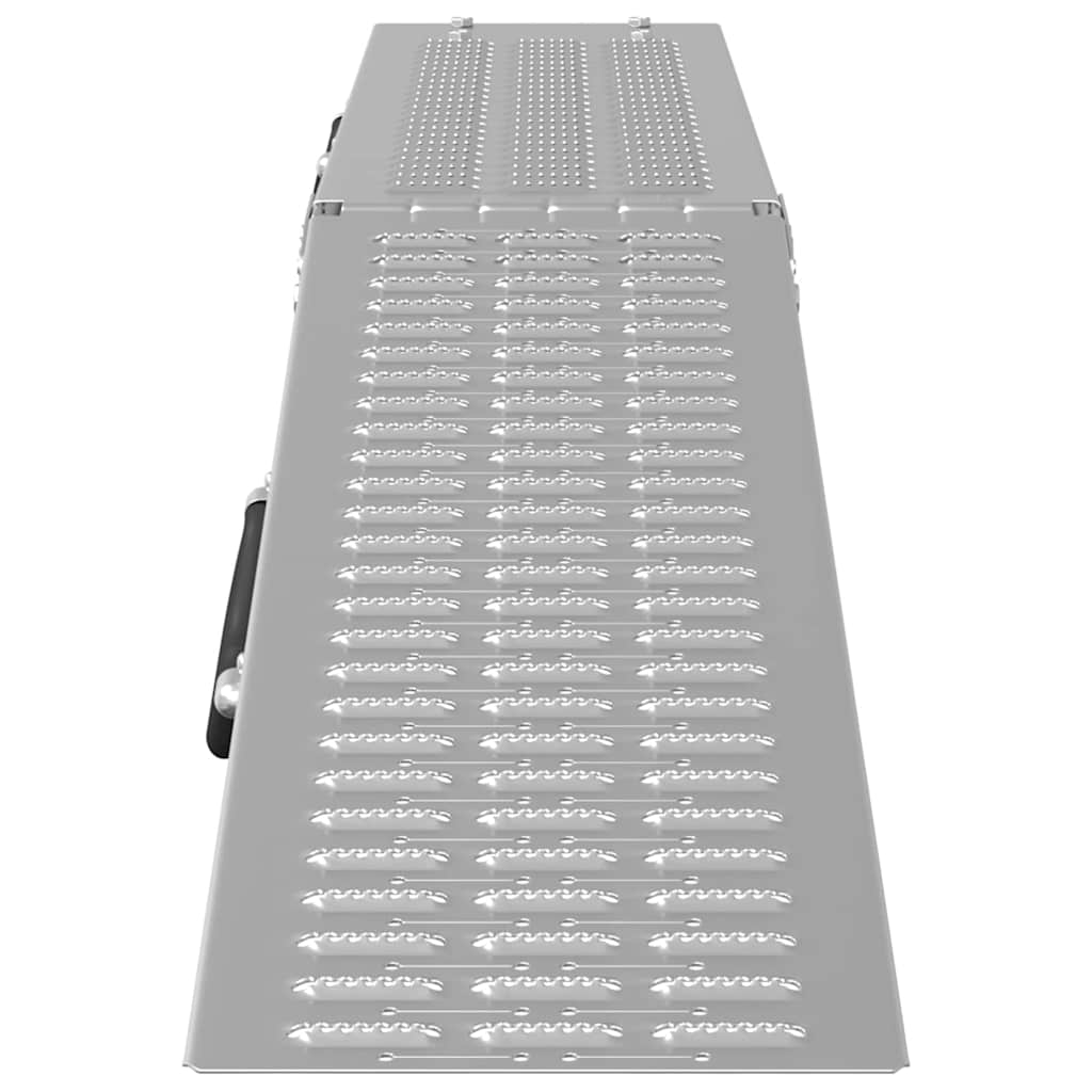 Πτυσσόμενη ράμπα 200kg ανά ράμπα Ασημί 186 x 23 x 4,5 εκ - Pakobazaar