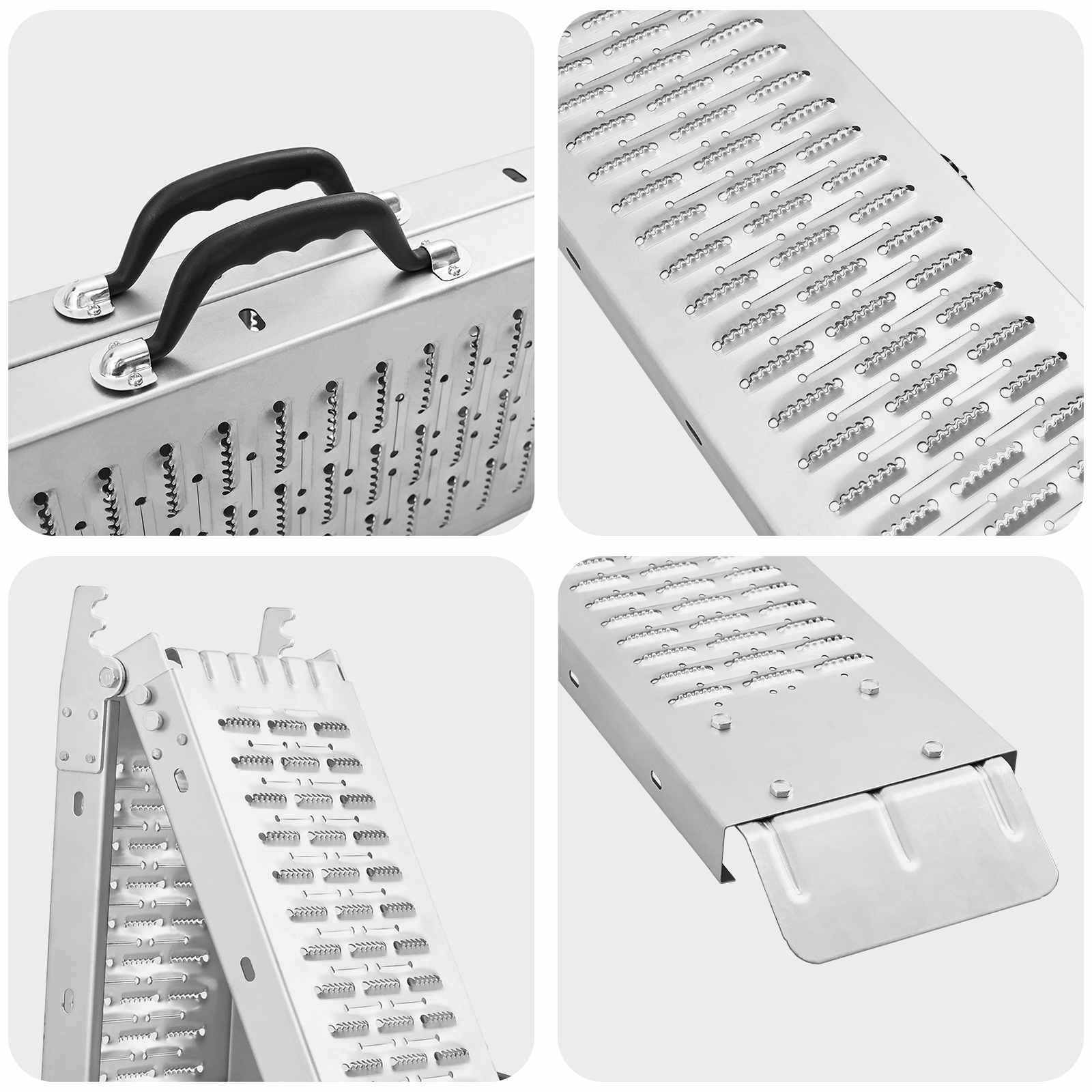 Πτυσσόμενη ράμπα 200kg ανά ράμπα 2 pcs Ασημί 186 x 23 x 4,5 εκ - Pakobazaar